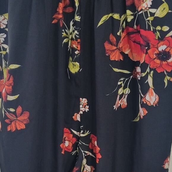 Band of Gypsies Jumpsuit Womens Small Floral Boho Sexy Rockstar Whimsical Fun - Picture 5 of 7